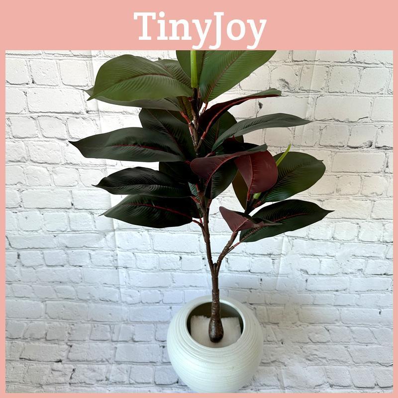 Artificial Hevea Brasiliensis With Lifelike Leaves For Home Decoration And Photography Props