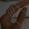 Xiaomi Beliebte funkelnde Halskette für Frauen Silber Farbe Schlüsselbein Kette Choker Modeschmuck Hochzeit Party Geburtstagsgeschenk