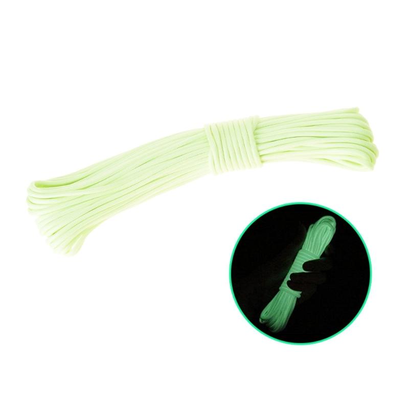 Outdoor Camping Luminously Rope 9 Strand Parachutes Cord Highly Strength Tent Rope Lanyards for Outdoor Use