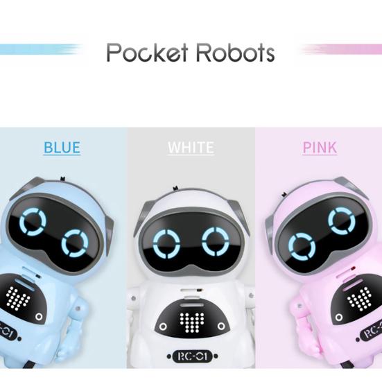 Mini Pocket Robot Voice Control Chat Record Sing Dance Interactive Kids Toy