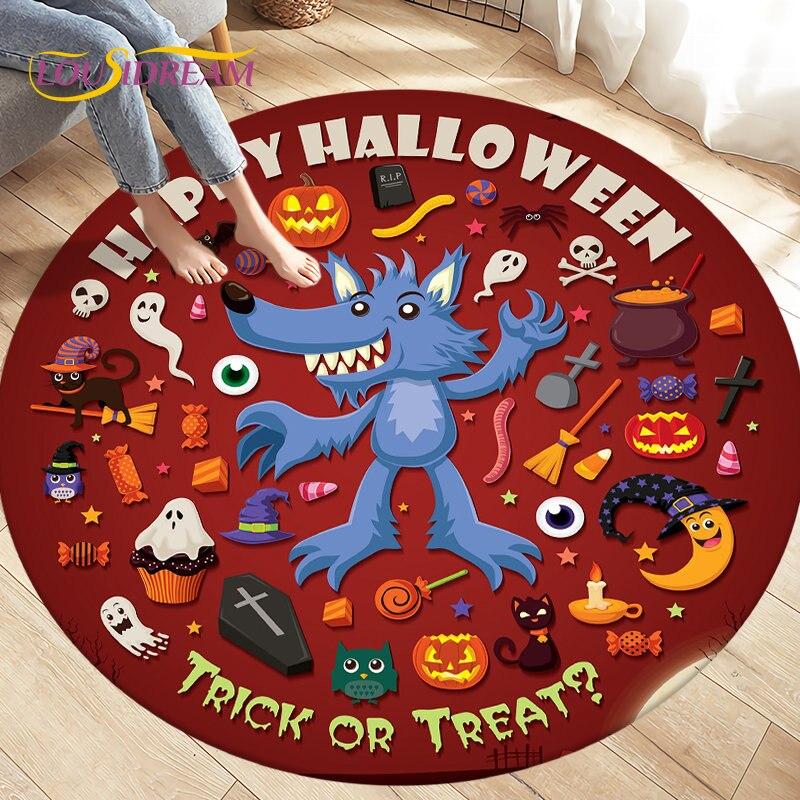 Cartoon Gamer Game Controler Area Koberec,Koberec s kulatým kobercem do obývacího pokoje Ložnice Dekorace,Děti si hrají plazící se protiskluzová podložka na podlahu