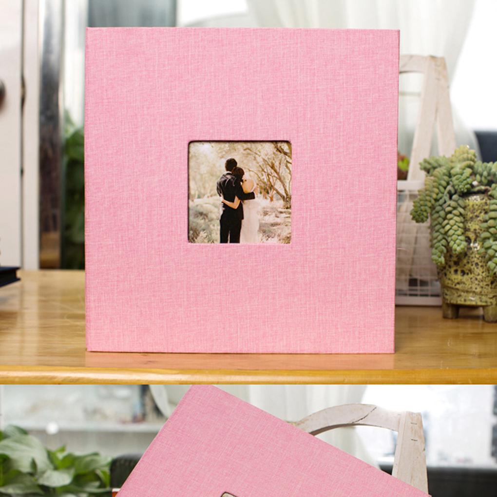 Capa de Tecido Álbum de Fotos Autoadesivo Feito à Mão DIY Scrapbook Casa Aniversário