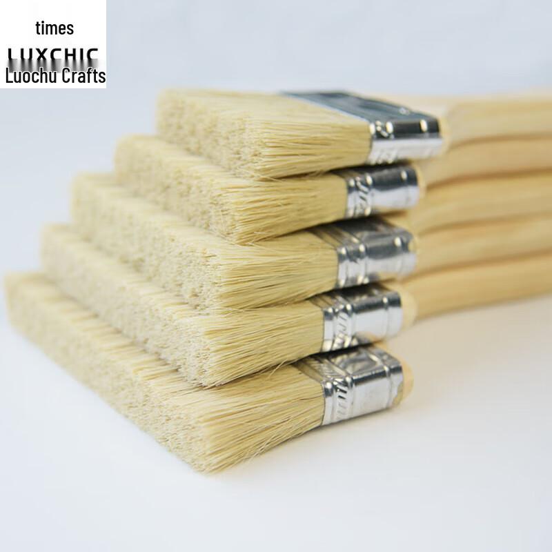 Luxchic 4-inch Thickened Wooden Handle BBQ & Paint Brush