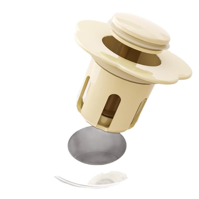 New User Bonus: Dual 0.77 Flower Washbasin Leakproof Press Pop-up Core Sink Stopper