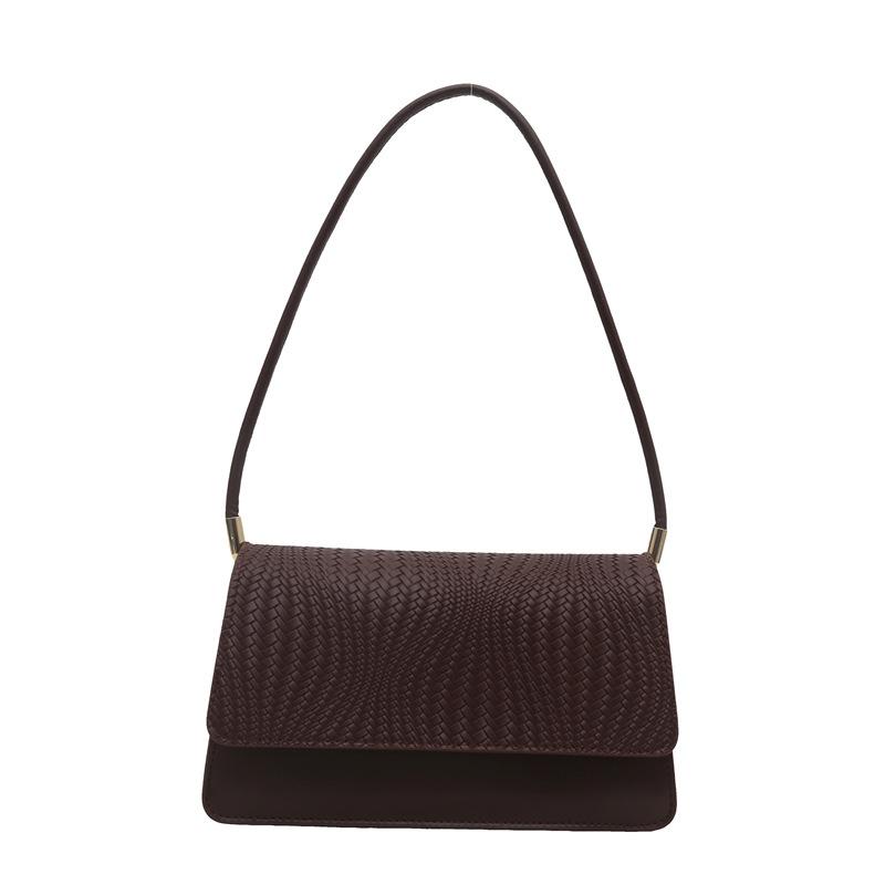 Casual Women's Solid Color Simple Texture New Model This Year's Large Capacity Popular Underarm Single Shoulder Small Square Bag for Women