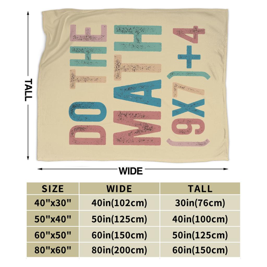 Do The Math 67 Meme Funny Six Seven Blanket Quality Warm Soft  Bedding Throws Winter Children Chair Sofa Bed Novelty Bedspread
