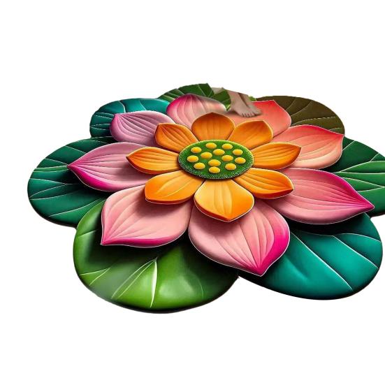 Yousheng Floor Mat Large Size Non-Slip Backing Plush Rug 3D Sunflower Design Door Mat Living Room Bathroom Kitchen Decoration
