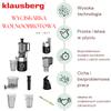 180W Slow Speed Juicer for Fruits and Vegetables COLD PRESS KLAUSBERG KB-7871