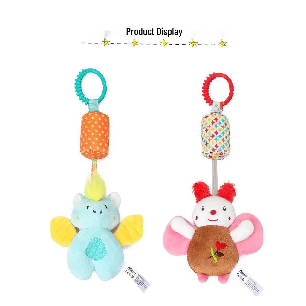 BBSKY Baby Animal Plush Wind Chime Ornament - Car & Bed Hanging Toy