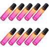 10Pcs 10Ml Glass Roller Bottles Essential Oil Storage Roll-on Sub Bottles Portable Leak-Proof Refillable Containers for Perfume