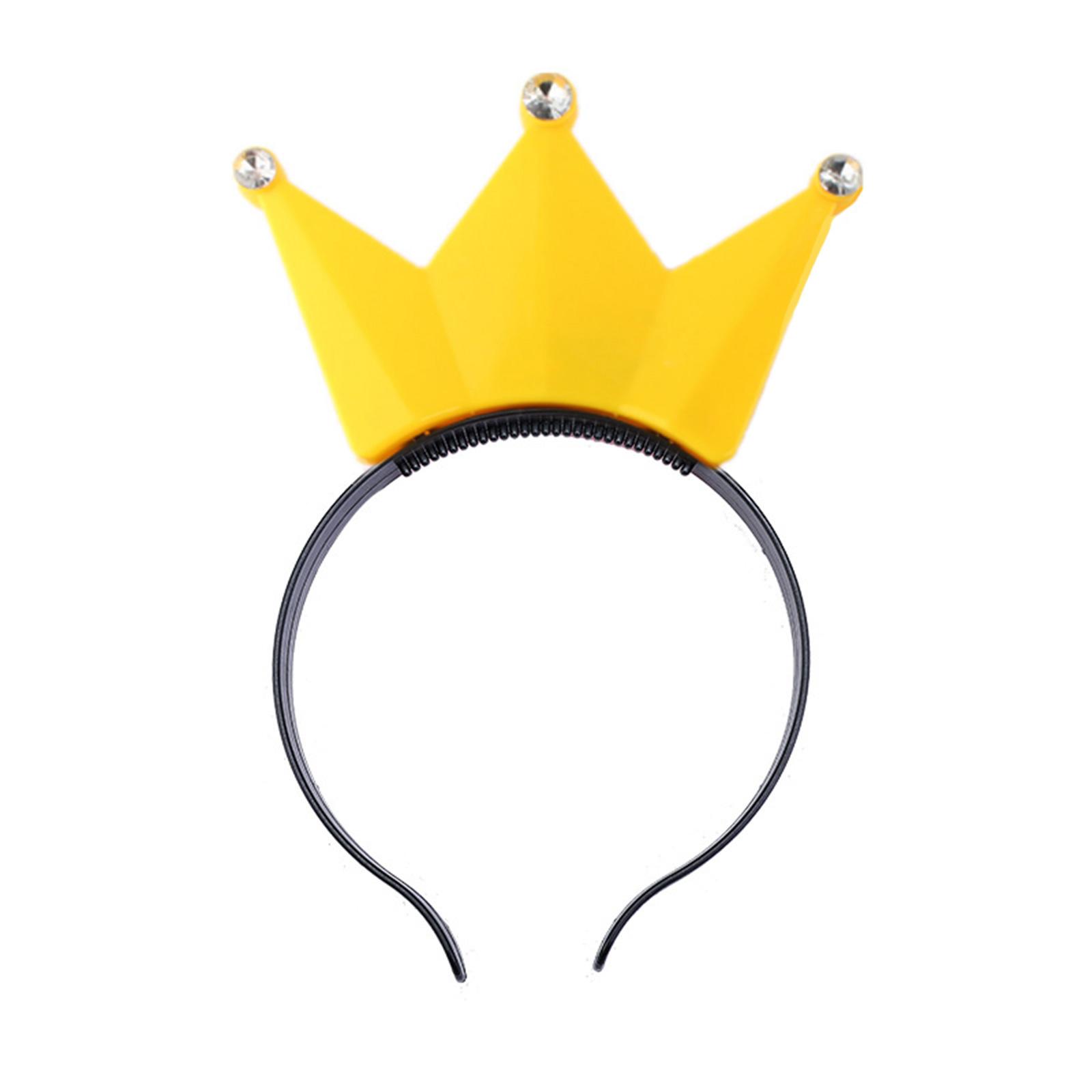

Светящийся ободок-корона Новогодняя вечеринка Ободки Мигающий обруч для волос Рождественская вечеринка Головной убор Новогоднее украшение для волос жёлтый