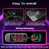 Devil Eyes Light for Windshield, 19.3"x4.3" Led Eyes, Led Flexible Film Screen for Cars, SUVs & Trucks, Programmable USB Matrix Panel, App/Remote