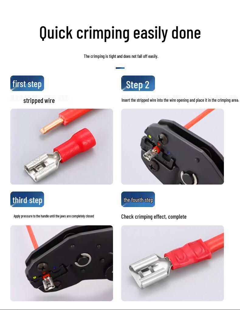 Brass Cold-Pressed FDD Female Pre-Insulated Terminal Insert Spring Wiring Connector with Copper Lugs