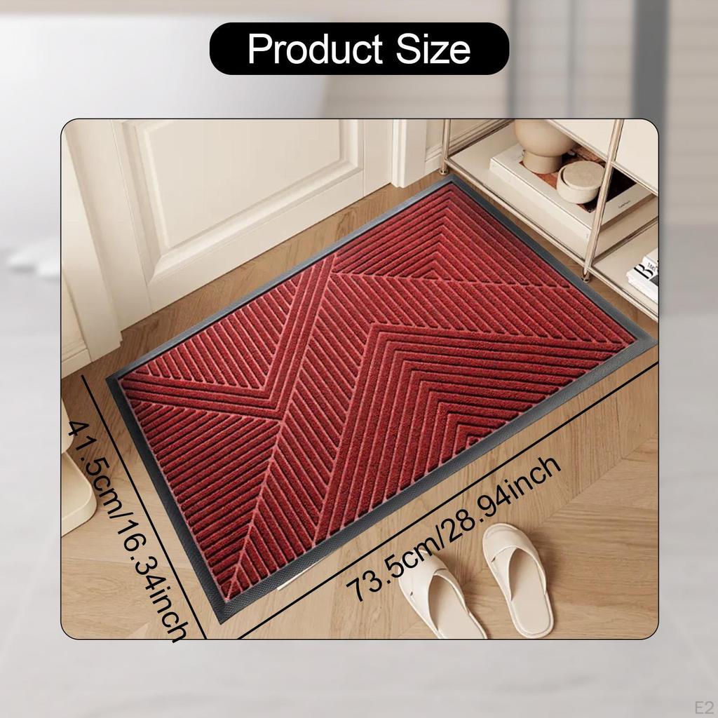 Front Door Mat Indoor Doormat Decor Anti Slip Floor Carpet Rug for Entryway Apartment
