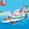 Dolphin Bay Pink Dream Girl Building Blocks - Educational Assembly Toys for Kids
