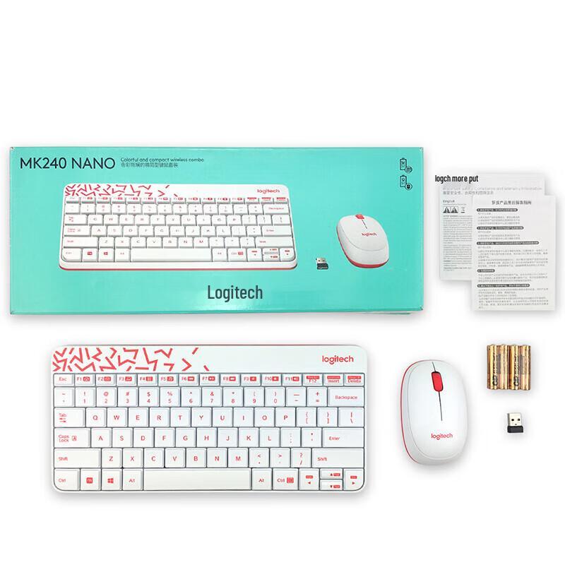 Logitech MK240 Nano Wireless Keyboard and Mouse Combo