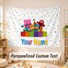 Custom Name Text Tapestry,Pocoyó Boho Wall Hanging, Decorative Backdrop Tapestry For Room