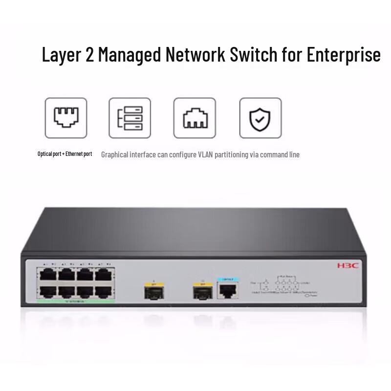 

H3C 8-Port Gigabit Managed PoE Enterprise Switch