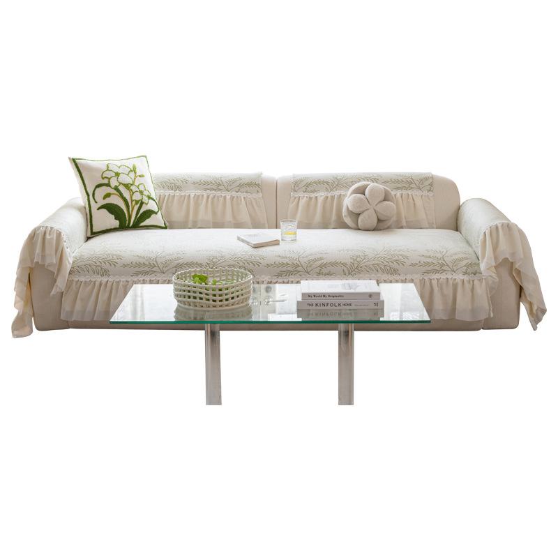 Skirt ice silk sofa cushion 2025 summer new small fresh sofa mat seat cushion non-slip breathable heat dissipation cover