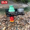 CLS Portable Folding Double-Burner Gas Camping Stove