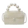 New Tote Bag French Retro Hollow Fairy Hand-woven Beaded Bag Metal Niche Bead Bag Pearl Bag