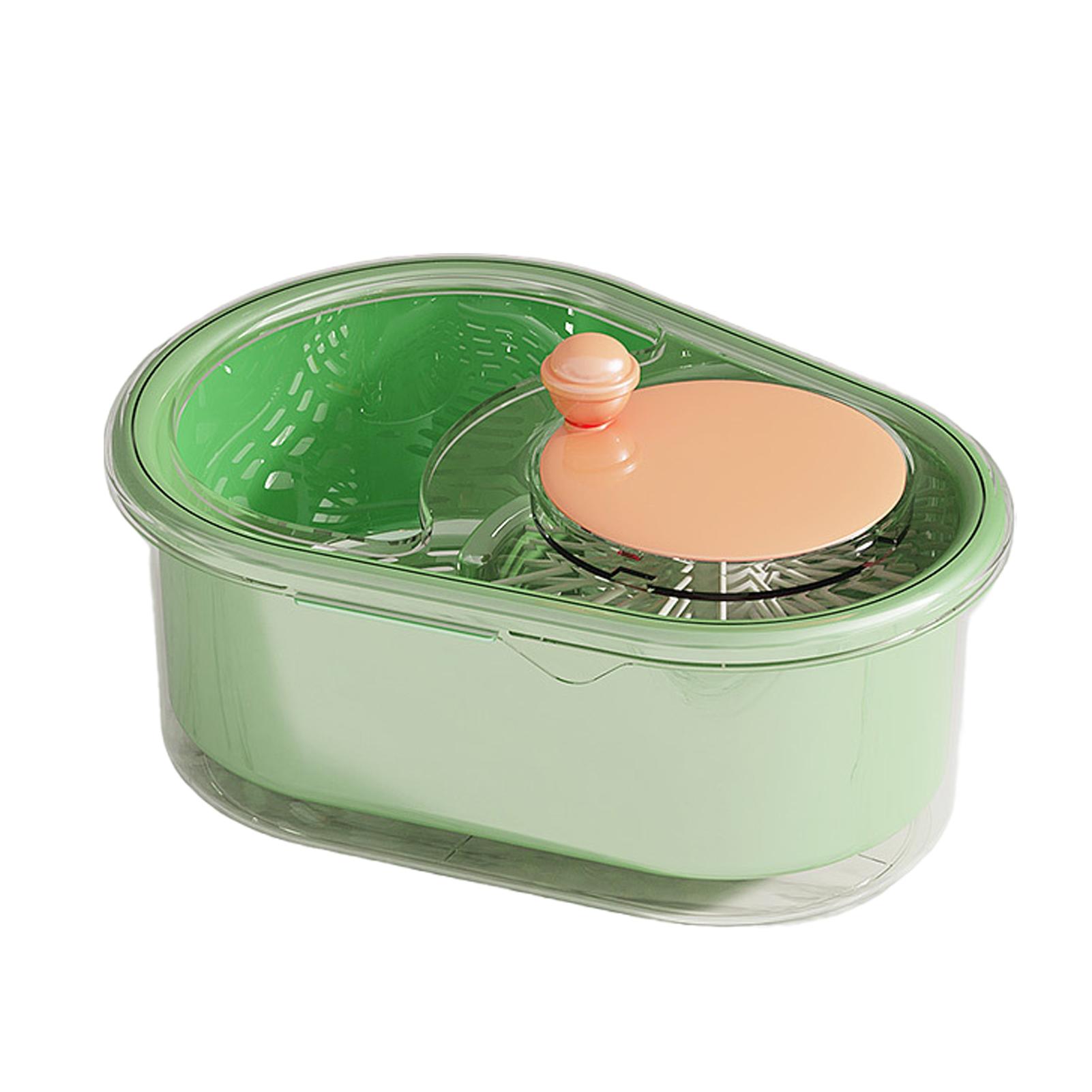 New Portable Vegetable Fruit Cleaning Spinner Labor-Saving Fruit Washers Machine Manual Kitchen Scrubber For Berries Fruits