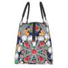 Tafzimth Kabyle Fibula Style Insulated Lunch Tote Bag for Women Ethnic Geometric Berber Portable Cooler Thermal Food Lunch Box