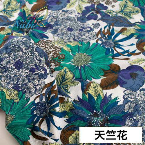 D30 Top Fashion 50*145cm Needlework The Cloth Fabric Tissues Knitted For Sewing Cachefabrics Per Meterflowers Artificial Cotton