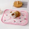 Hamster-Pad, rutschfeste Unterseite, kühles Gefühl, Cartoon-Muster, kühlendes Eistuch, Hamster-Schlafkissen, Haus, Heimtierbedarf
