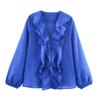 Jnleaog Spring New Arrival Women's Clothing Fashion Style French Fashion Design Laminated Decoration Shirt 9479040