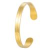 New Classic Simple Men Grooved Bracelet Open Adjustable Glossy Stainless Steel Bracelet