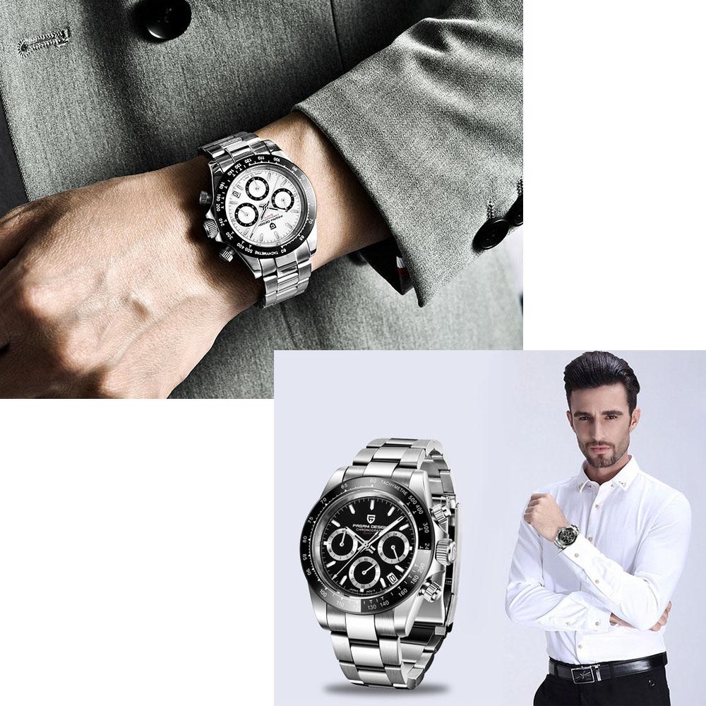 2021 PAGANI Design Top Marke menn Sport Quarz Uhren Sapphire Edelstahl Wasserdicht Chronograph Luxus Reloj Hombre
