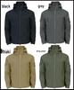 Men's Sharkskin Softshell Tactical Jacket: Windproof, Waterproof, Fleece-Lined for Autumn and Winter