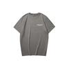 Printed Letter Crew Neck Breathable Short Sleeve T-Shirt Men Tops Light-Gray L224M074-040R