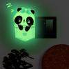 Red Panda Sleep Glow-In-The-Dark Switch Wall Stickers Bedroom Living Room Decoration Self-Adhesive Wall Stickers