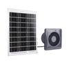 4 Inch Exhaust Fan with 6W Monocrystalline Silicon Solar Panel Grey Round Solar Vent Fan for Chicken Coop Greenhouse