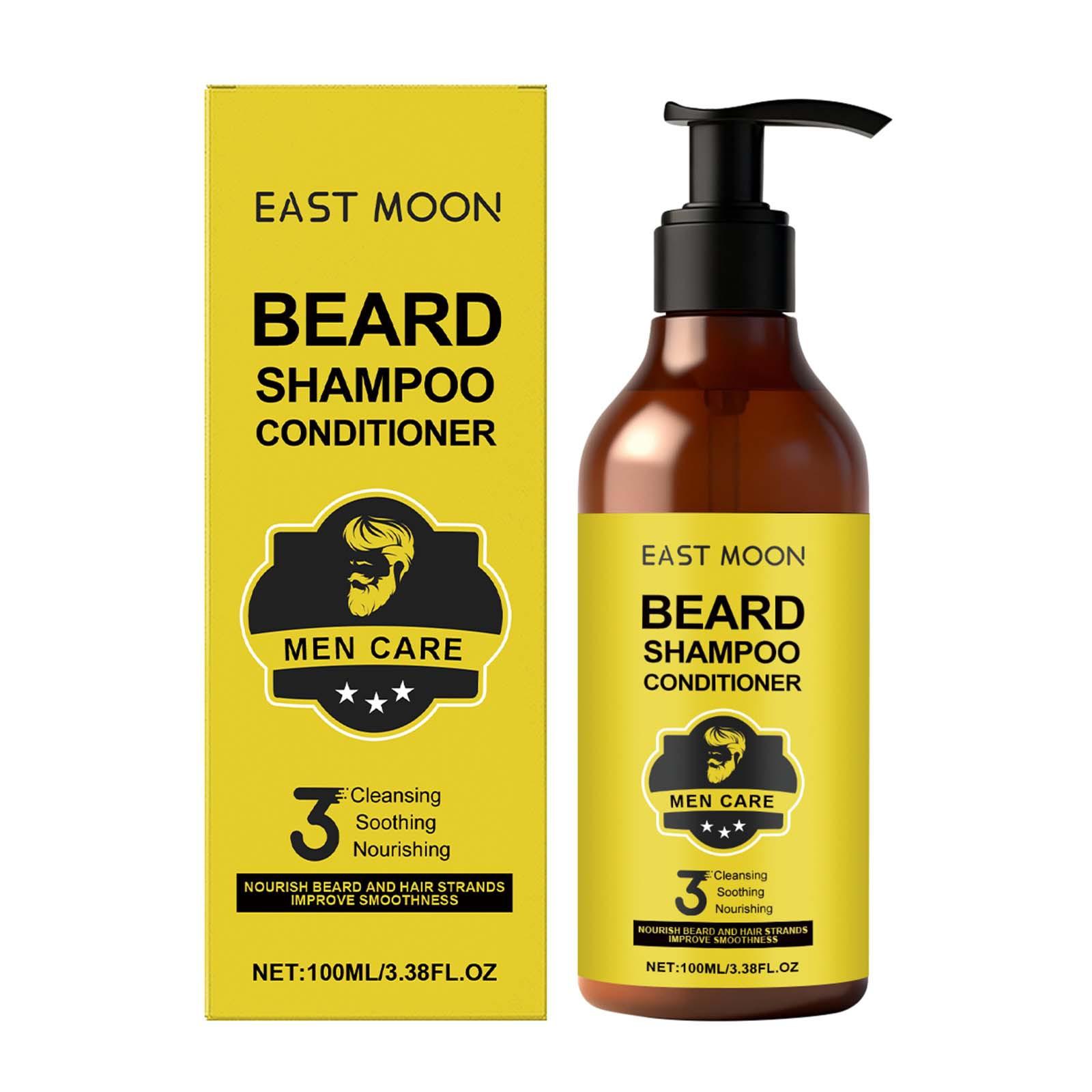 2-in-1 Beard & Hair Wash, Comfort Cleansing Softening Beard And Hair Care Liquid 100ML