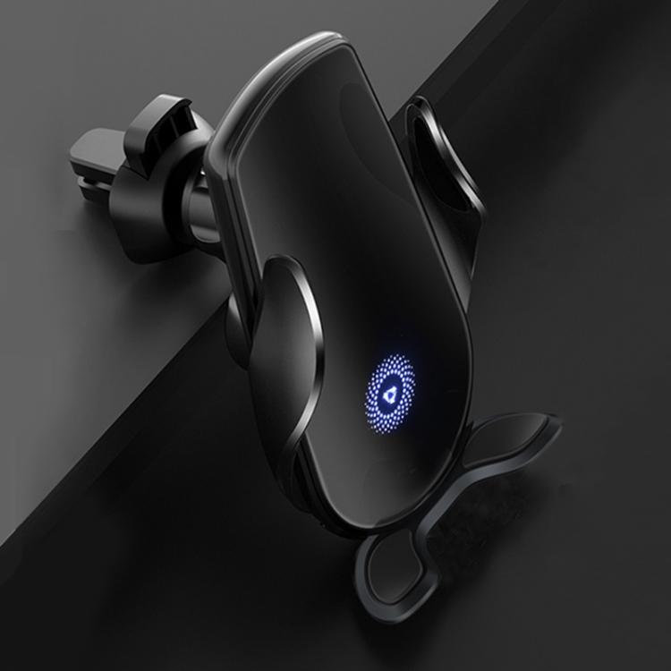 M1 Electric Opening/Closing Wireless Fast Charging Air Outlet Car Holder чёрный