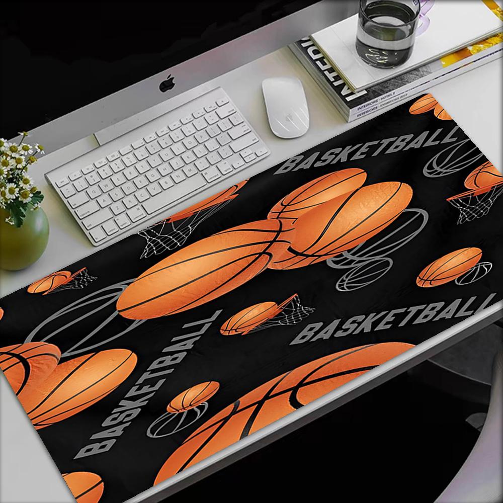 Basketball Theme Mouse Pad, Non Slip Rubber Base, Multifunctional Office & Home Decor, Perfect for Workspace Personalization.