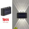 6 LED Solar Wall Lamp Outdoor Waterproof Balcony Wall Lights for Courtyard Street Landscape Garden Decor Lamp Solar Outdoor Wall Lamp