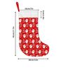 Christmas Decoration Fireplace Hanging Stocking Christmas Stockings 1pc 45.72 Cm, Christmas Santa Red Printed Soft Xmas