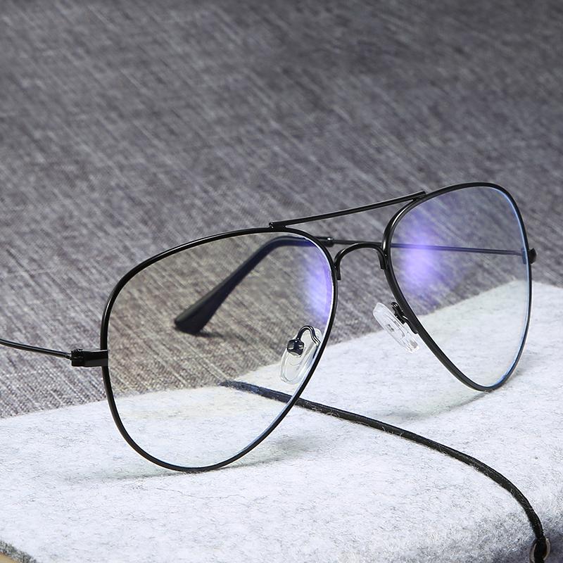 Blue Light Blocking Oval Myopic Glasses Women Men Fashion Metal Myopia Photochromic Eyeglasses Diopter 0 -0.5 -0.75 To -4.0