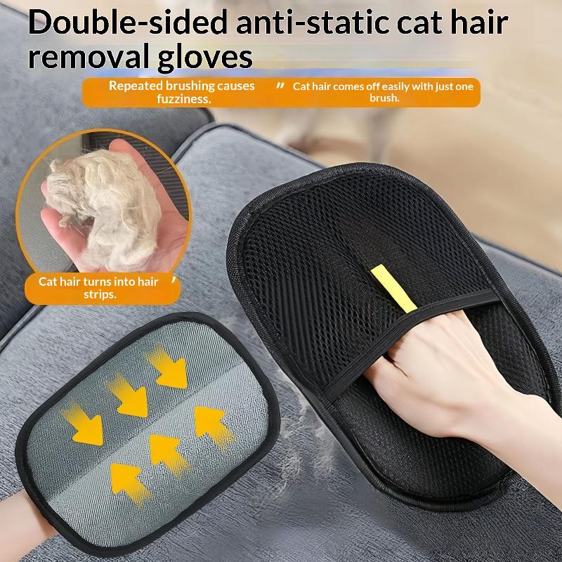 Pet Electrostatic Hair Removal Gloves For Dog Cat Grooming Carpet Clothes Hair Cleaning