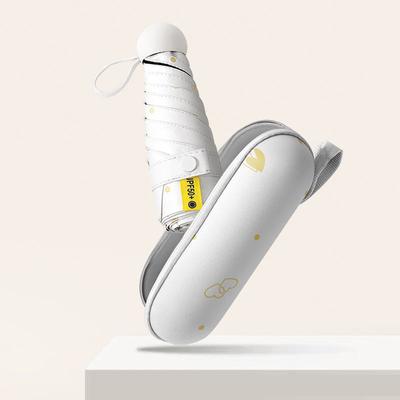 Mini Capsule Pocket Sun Umbrella Sunny Rainy Umbrella for Sun and Rain, UV Protection, Portable Lightweight Parasol