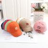 Solid Color Letter Baby Baseball Cap Simple Embroidered Peaked Hat for Toddler Boy Girl Summer Adjustable Kids Sun Hats