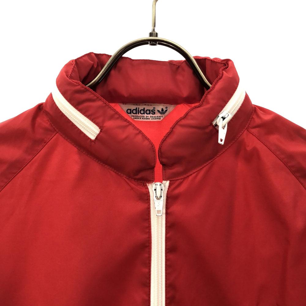 Adidas 70s Vintage Made by Descente Embroidered 3-line Trefoil Logo Nylon Jacket Men's Used