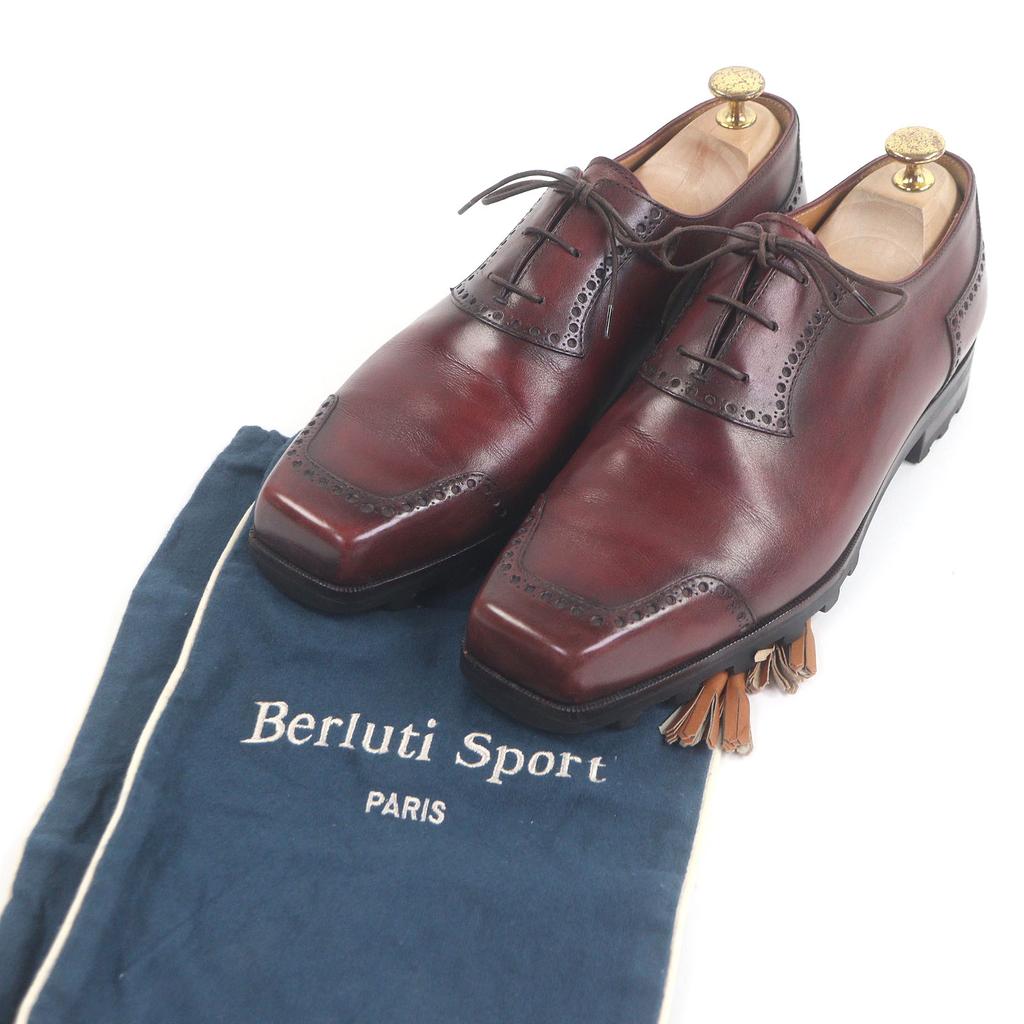 Great Berluti Dress Shoes Olga Ultima Patina Square Toe 8.5 Used