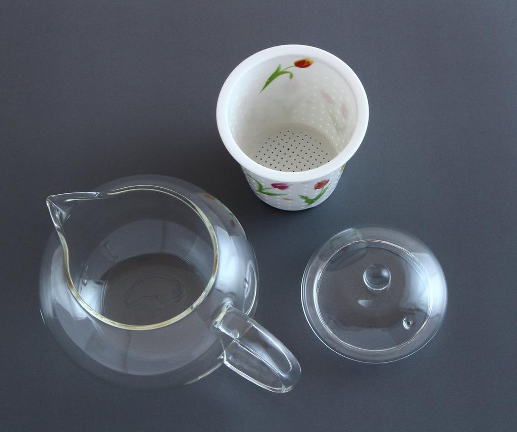 Arita Ware Celandine Glass Stylish Pot, April Birth Flower, Tulip, FC-550C