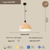 Japanese Wabi-Sabi Paper Art Pendant Light for Tea Room, Zen Homestay, Cafe, Bar Counter, and Entrance Decor.