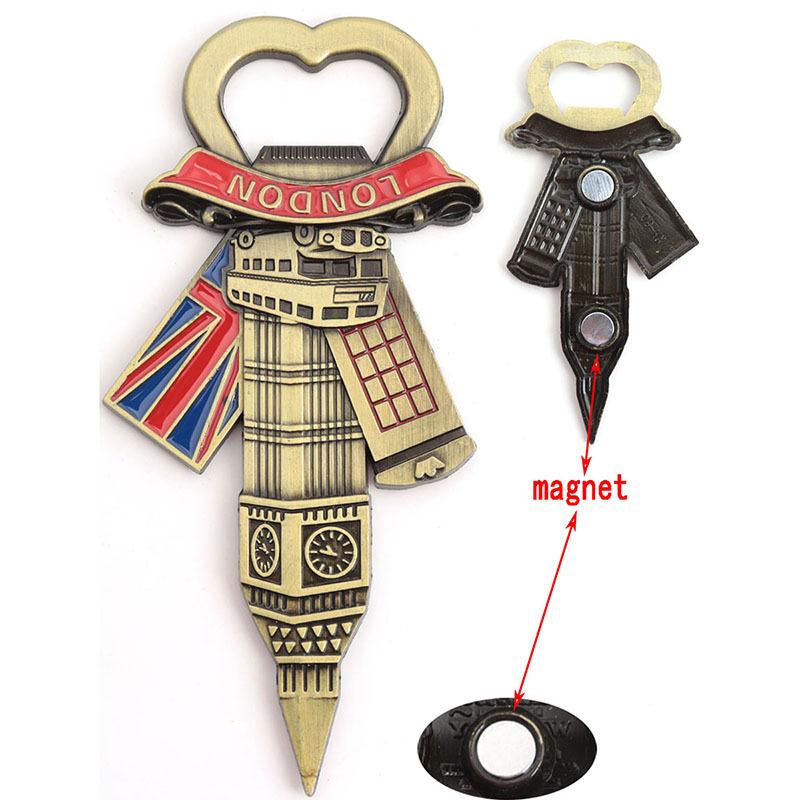 Magnete da Frigorifero & Apribottiglie 3D Retrò in Lega - Souvenir Unico di Viaggio nel Mondo Decorazione per Cucina